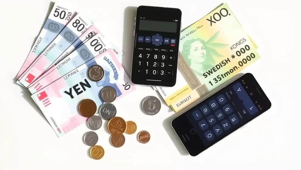 Vad kostar 1000 yen i svenska kronor